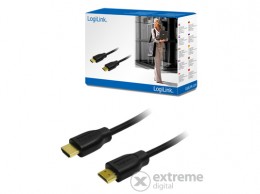 Logilink HDMI Kábel 1.4, 2x HDMI apa, fekete, 1,5m