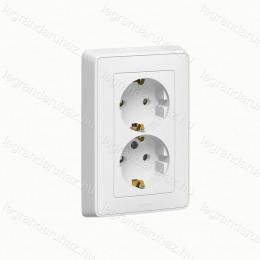 LEGRAND Cariva 2X2P+F csatlakozóaljzat fehér 773627