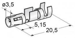 SPEC. KÁBELVÉG HÜVELY HENG 3,5 (10 db)