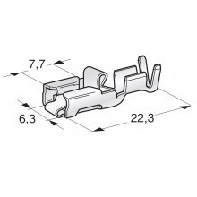 SPEC. KÁBELVÉG HÜVELY 6,3 BIZT 11.07000 (10 db)