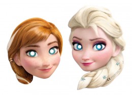 Jégvarázs Disney maszk álarc Elza Anna 6 db-os