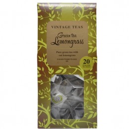 Vintage Vintage teapiramis - Zöld tea citromfűvel 20 x 2,5g
