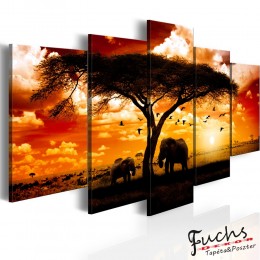 ArtGeist sp. z o o. Kép - Flock madarak egész szavanna