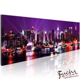 Kép - Purple sky over New York