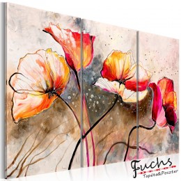 ArtGeist sp. z o o. Kép - Poppies lashed by the wind