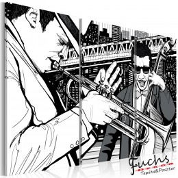ArtGeist sp. z o o. Kép - Jazz koncert a háttérben a New York-i felhőkarcoló