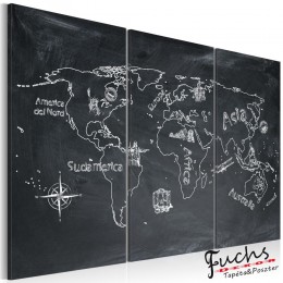 ArtGeist sp. z o o. Kép - Földrajz lecke (olasz nyelven) - triptych