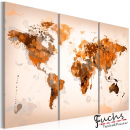 ArtGeist sp. z o o. Kép - Map of the World - Desert storm - triptych