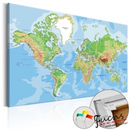 ArtGeist sp. z o o. Kép parafán - World Geography [Cork Map]