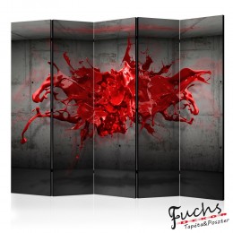 ArtGeist sp. z o o. Paraván - Red Ink Blot II [Room Dividers]
