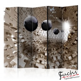 ArtGeist sp. z o o. Paraván - Golden Jigsaw II [Room Dividers]
