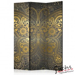 ArtGeist sp. z o o. Paraván - Golden Butterfly [Room Dividers]
