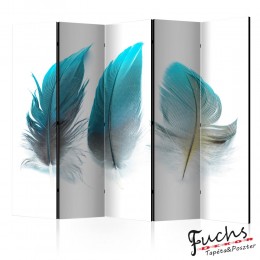 ArtGeist sp. z o o. Paraván - Blue Feathers II [Room Dividers]