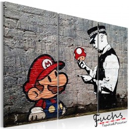 ArtGeist sp. z o o. Kép - Super Mario Mushroom Cop by Banksy