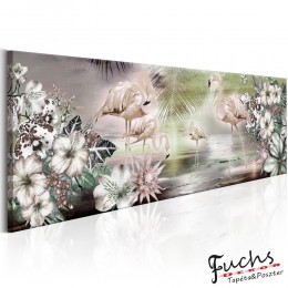 ArtGeist sp. z o o. Kép - Flamingoes and Flowers