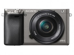 Sony Alpha 6000 fényképezőgép kit (16-50mm objektívvel), grafitszürke (ILCE6000)