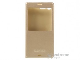 GIGAPACK View Window álló bőr tok Sony Xperia X Compact (F5321) készülékhez, arany