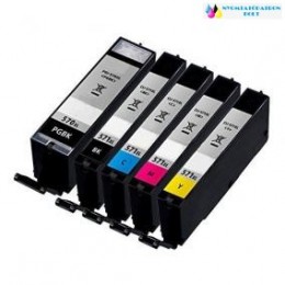Utángyártott Canon CLI-571Bk XL fekete tintapatron chipes