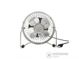 KIKKERLAND asztali ventilátor, USB csatlakozóval, ezüst