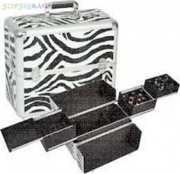 SIBEL NAILS &amp; MORE ZEBRA CASE kozmetikai táska