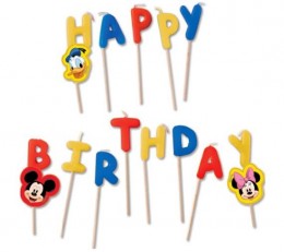 Mickey Disney Happy Birthday gyertya