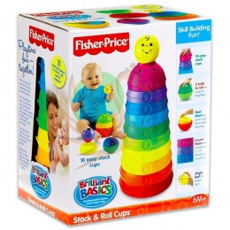 Fisher-Price Fisher Price Színes csészepiramis