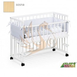 Klups Klups Piccolo Due kiságy 95x45 - fenyő/sosna