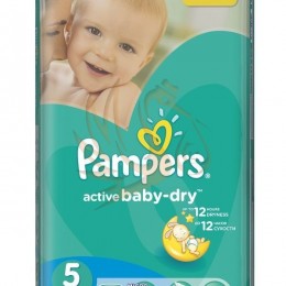 PAMPERS Active Baby -Dry pelenka junior 64-db-os 5