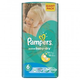 PAMPERS Active Baby -Dry pelenka XL 56-db-os 6