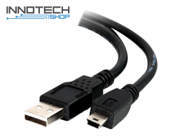 USB – mini USB töltő és adat kábel ( 0,8 m )