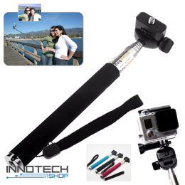 SJCAM / GoPro akció kamera teleszkópos selfie szelfi bot monopod fekete extra nagy 1,1 m SJ/GP-61 Fekete
