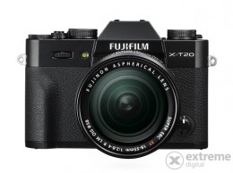 FUJI film X-T20 fényképezőgép kit (18-55mm objektívvel), fekete