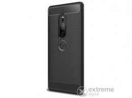 GIGAPACK telefonvédő gumi/szilikon tok Sony Xperia XZ2 Premium készülékhez, fekete