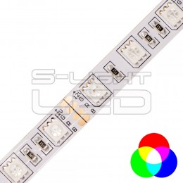 S-LIGHTLED SL-RGB-5050-WN60 14W/m 60LED/m színváltós 12V beltéri (5m/tekercs kiszerelés)