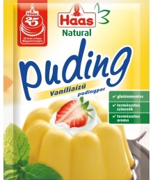 Haas Natural puding, 40 g - vaníliás