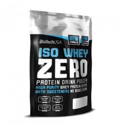 BIOTECH ISO WHEY ZERO ZACSKÓS VANÍLIÁS LACTOSE FREE, 500 g