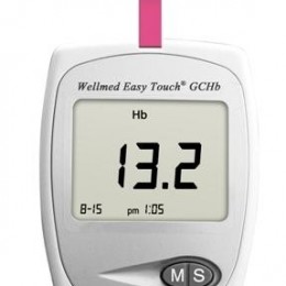 Wellmed EasyTouch GCHb Hemoglobin-, vércukor- és koleszterinmérő készülék