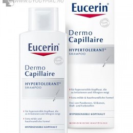 EUCERIN DERMOCAPILLAIRE Kímélő sampon 250 ml hiperérzékeny fejbőrre