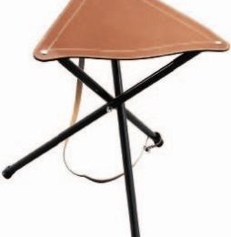 Háromlábú, bőr ülés túrázóknak, vadászoknak