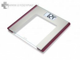 Beurer GS 170 Ruby üveg diagnosztikai mérleg gyorsindítással, 5 év garanciával Akciós, kifutó termék