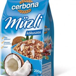 CERBONA MÜZLI KÓKUSZOS, 200G