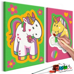 ArtGeist sp. z o o. Kifestő - Unicorns (Green &amp; Pink)