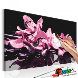 ArtGeist sp. z o o. Kifestő - Pink Orchid (Black Background)