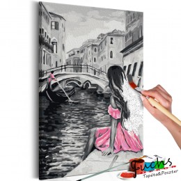 ArtGeist sp. z o o. Kifestő - Venice (A Girl In A Pink Dress)