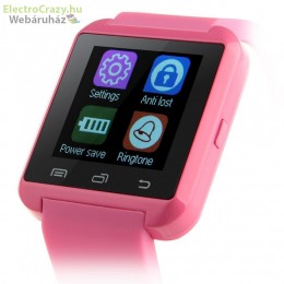 AlphaOne Smart Watch U80 magyar nyelvű okosóra rózsaszín