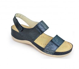 Leon Comfortstep Leon 945 fekete női bőr szandál 36-41