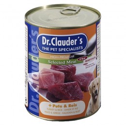DR.CLAUDERS BEST CHOICE Dr.Clauders Kutya Konzerv Selected Meat Pulya/Rizs 400G