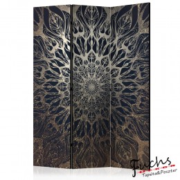 ArtGeist sp. z o o. Paraván - Spider Web (Brown) [Room Dividers]