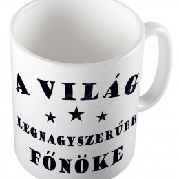 A világ legnagyszerűbb főnöke bögre