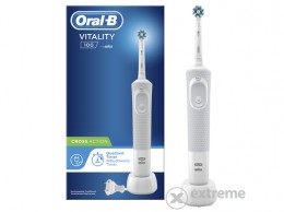 Oral-B D100 Vitality elektromos fogkefe CrossAction fejjel, fehér